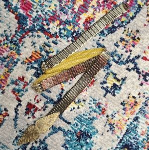 LAST CHANCE vtg plus size 1970s 1980s metal belt